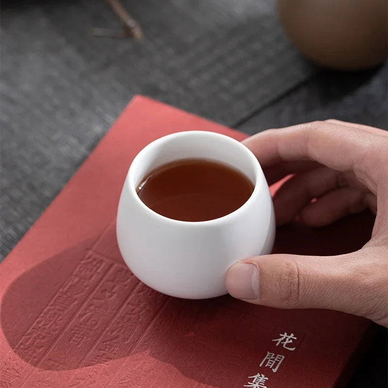 1pcs 115ml Ceramic KungFu Tea Cup Small Coffee Cups Office and Home Porcelain Teacup Pottery Travel Mug Ceramic Water Cup