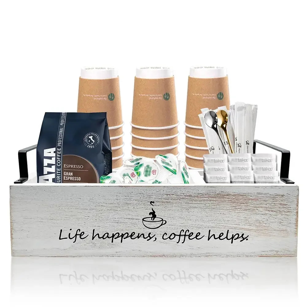 1Pc Cup Holder Large Capacity Coffee Pod for Bar Countertop Cafe Station Organizer Decorative Box Kitchen Accessories